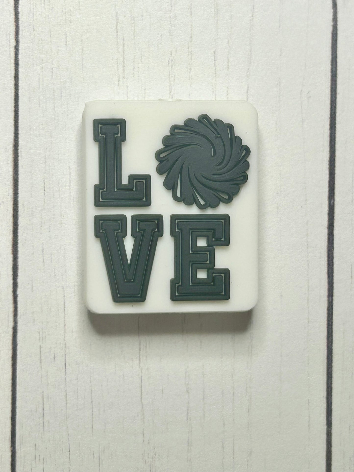 "Cheer Junkie" Focal Bead