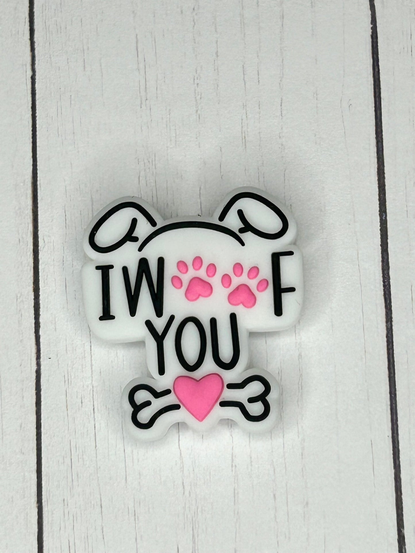 "I Woof You" Focal Bead