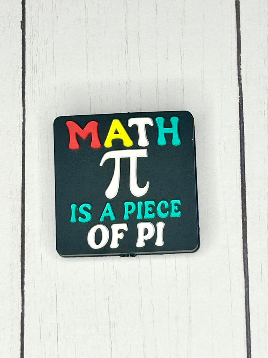 "Math Is A Piece Of PI"Focal Bead
