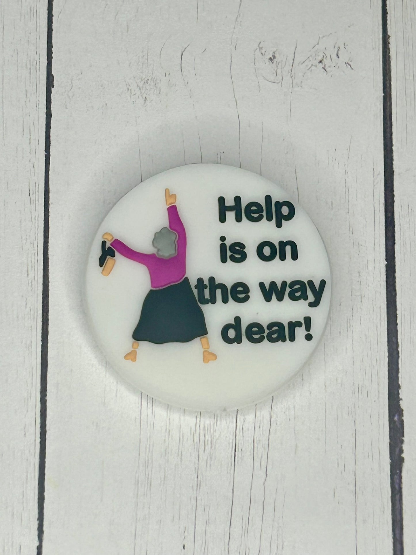 "Help Is On The Way Dear!" Focal Bead