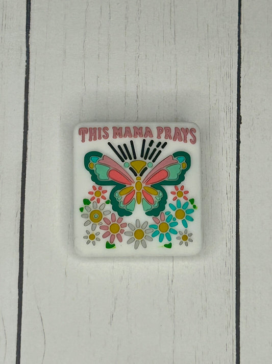 "This Mama Prays" Focal Bead