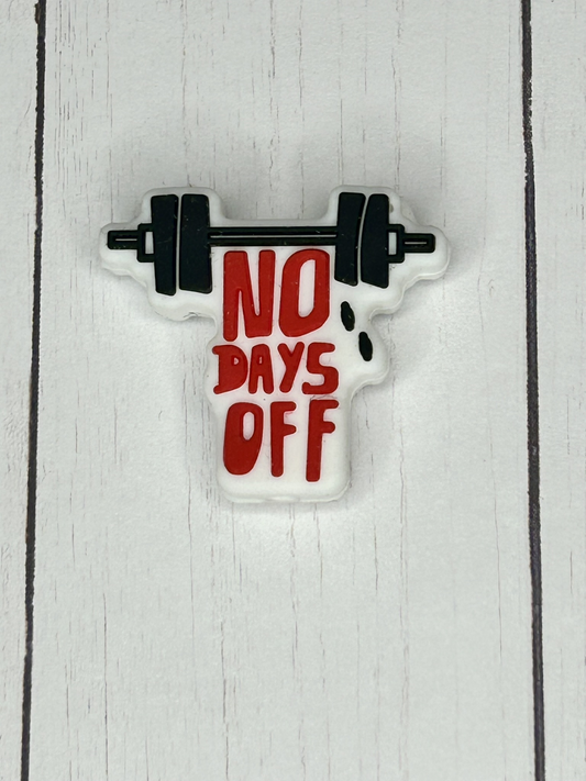 "No Days Off" Focal Bead