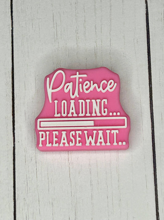 "Patience Loading" Focal Bead