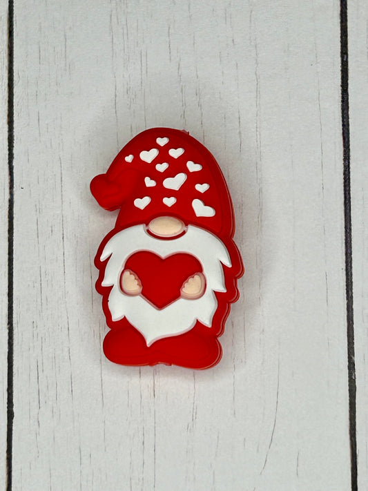 Red Valentine Gnome - Focal Bead