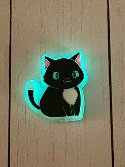 Black Cat Glow Focal Bead