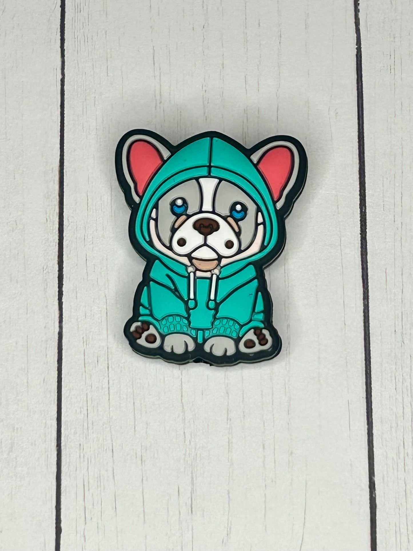 Frenchie Hoodie Focal Bead