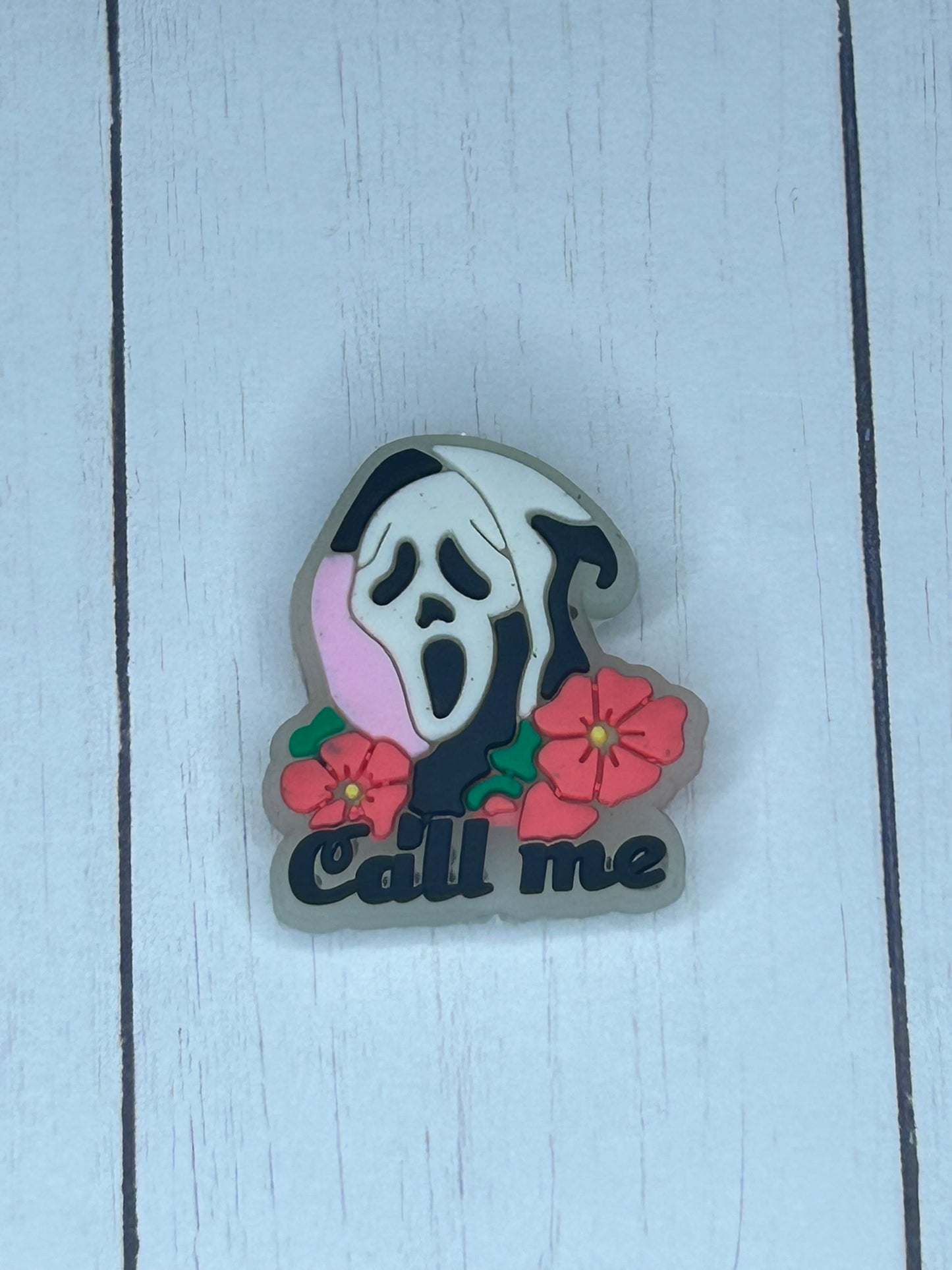 Ghost Face Glow Focal Bead