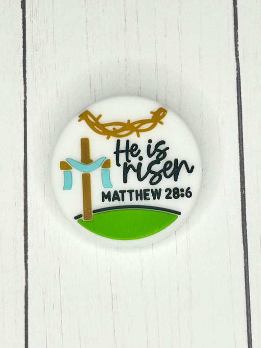 "He Is Risen" Focal Bead