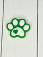 Pet Paw Print Focal Bead