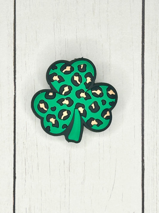 Leopard Shamrock Focal Bead