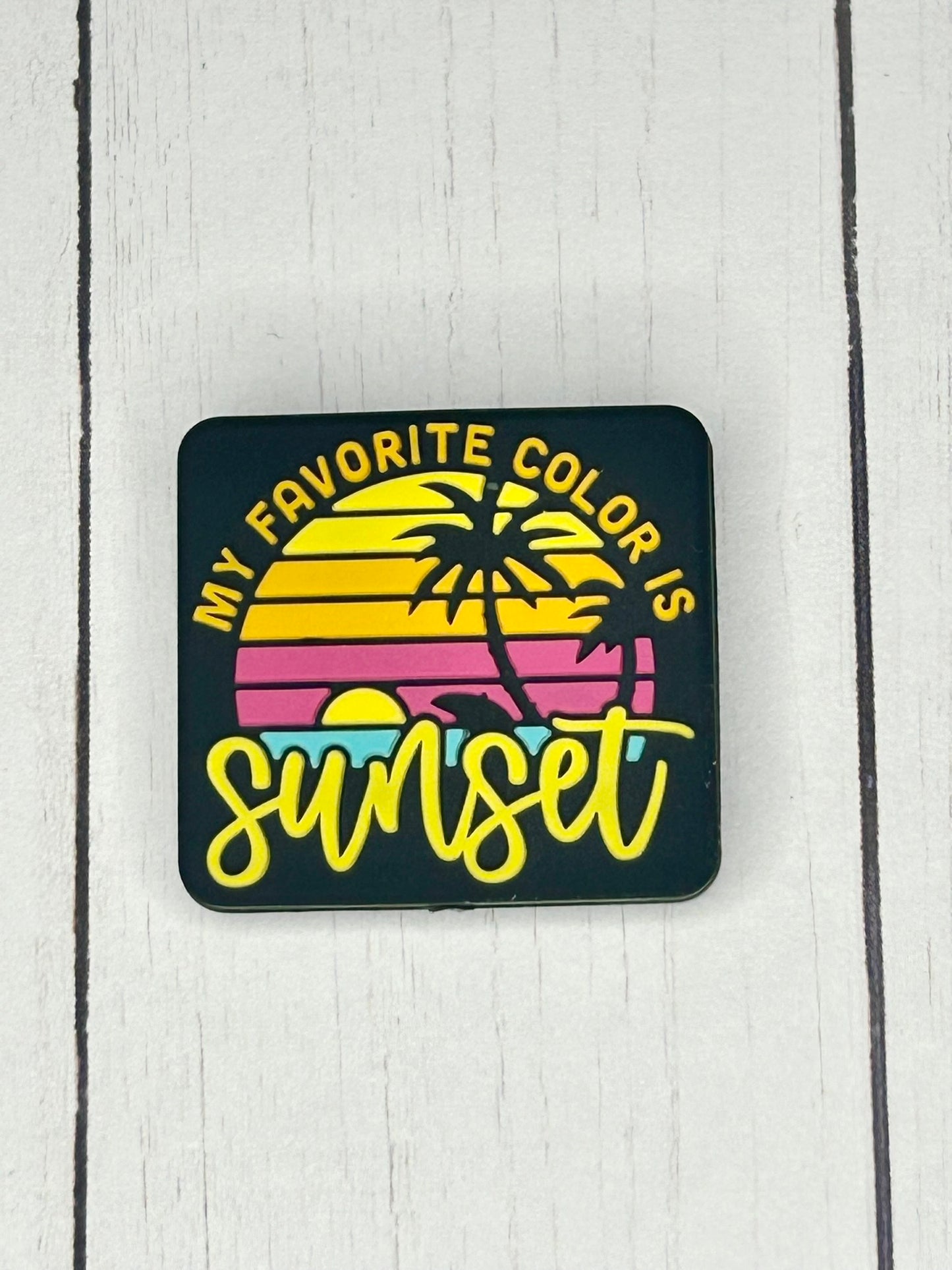 "My Favorite Color Is Sunset" Focal Bead