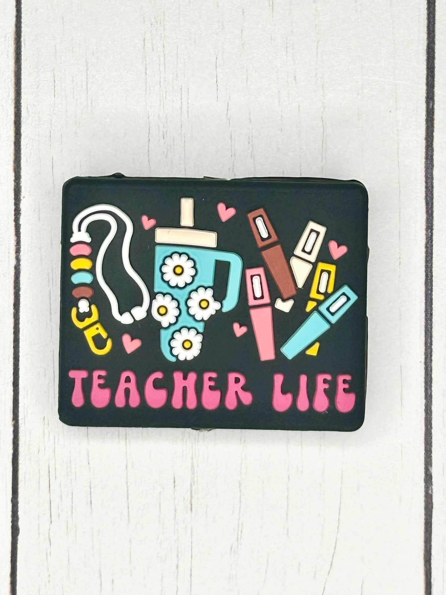 "Teacher Life" Focal Bead