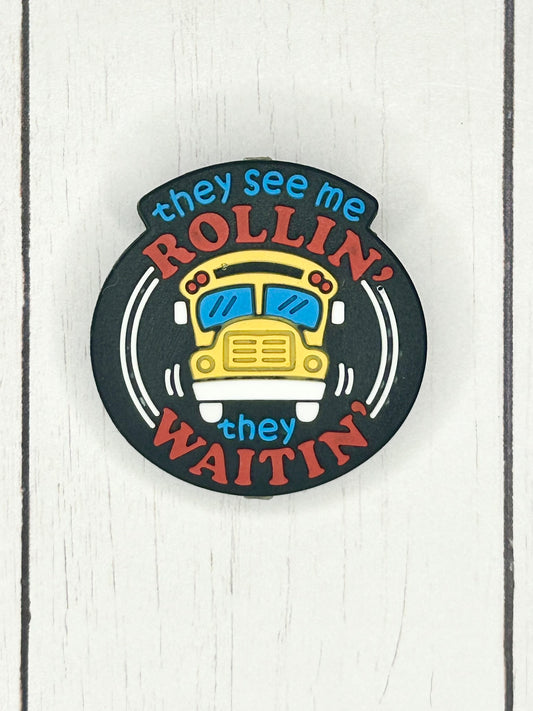 "They See Me Rollin' They Waitin'" Focal Bead