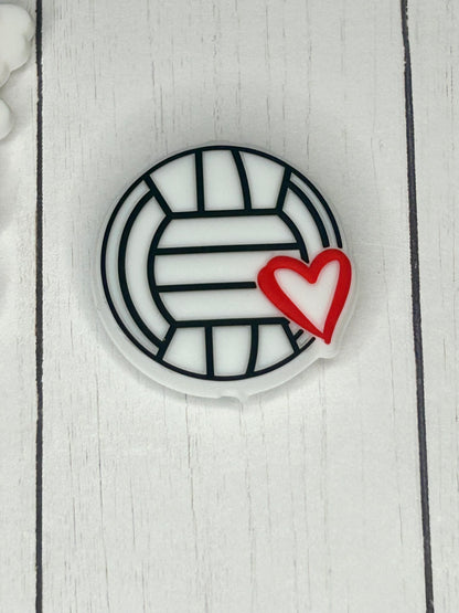 Volleyball Mom 2.0 Focal Bead